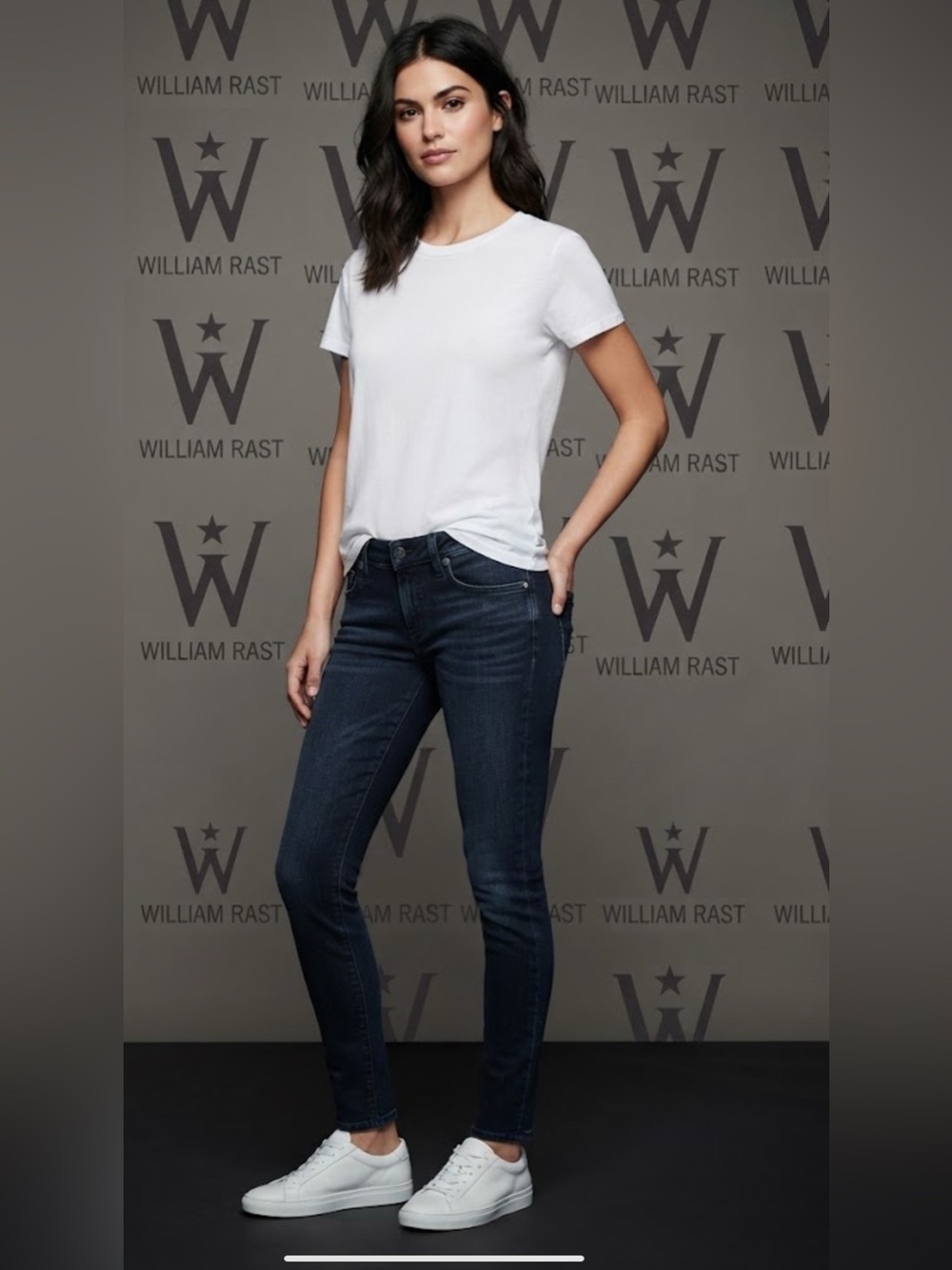authentic William Rast designer skinny designer denim jeans sz 27